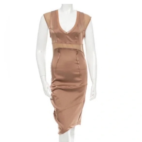 knee length tshirt dress 3/4 Length Roll Tab Zip Front Shirtdress main image 1
